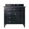 James Martin Vanities Brittany 36in Single Vanity, Black Onyx w/ 3 CM Charcoal Soapstone Quartz Top 650-V36-BKO-3CSP - alternate 1